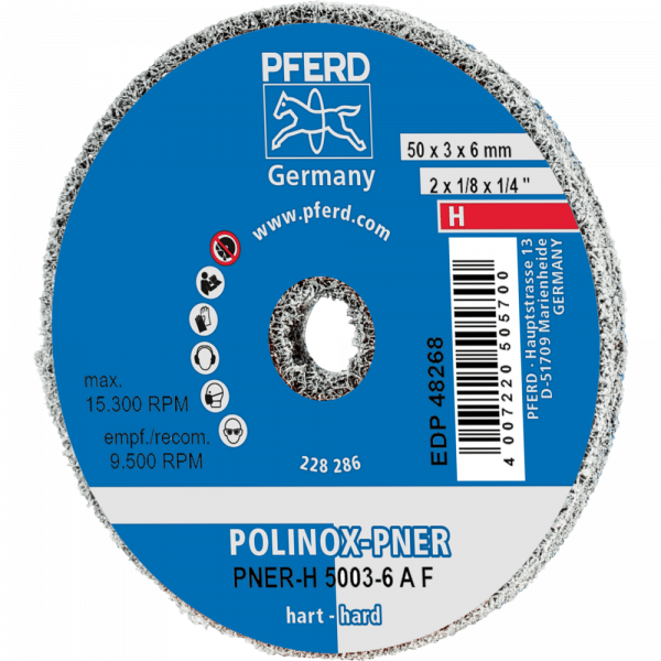 Круг шлифовальный компактный POLINOX PNER-Н 50 03 А F